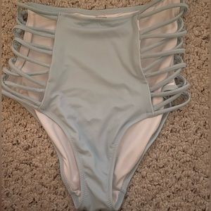 Victoria secret pink high waisted bathing suit bottoms